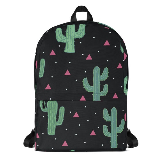 Cactus Backpack: Water-resistant Polyester Bookbag - Etsy