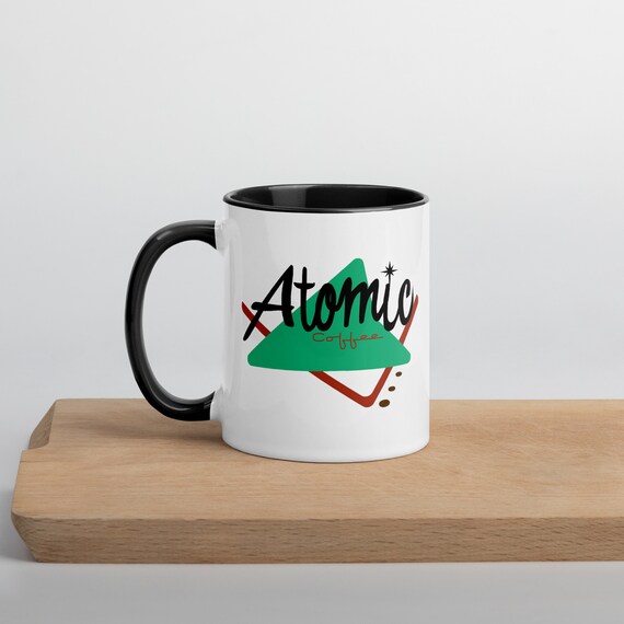 Atomic Coffee Mug: MCM Retro Kitchen Decor - Etsy