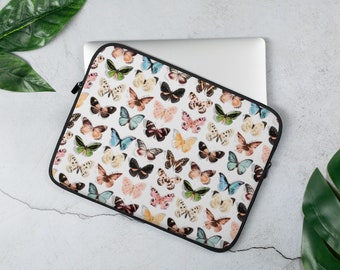 Butterfly Laptop Sleeve: Colorful Neoprene Laptop Case