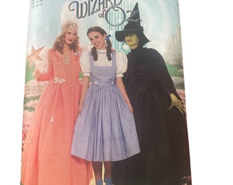 Simplicity 4136 Costume Pattern, wizard of oz pattern, Plus size costume pattern, CUT Dorothy pattern size 22, sizes 14-22