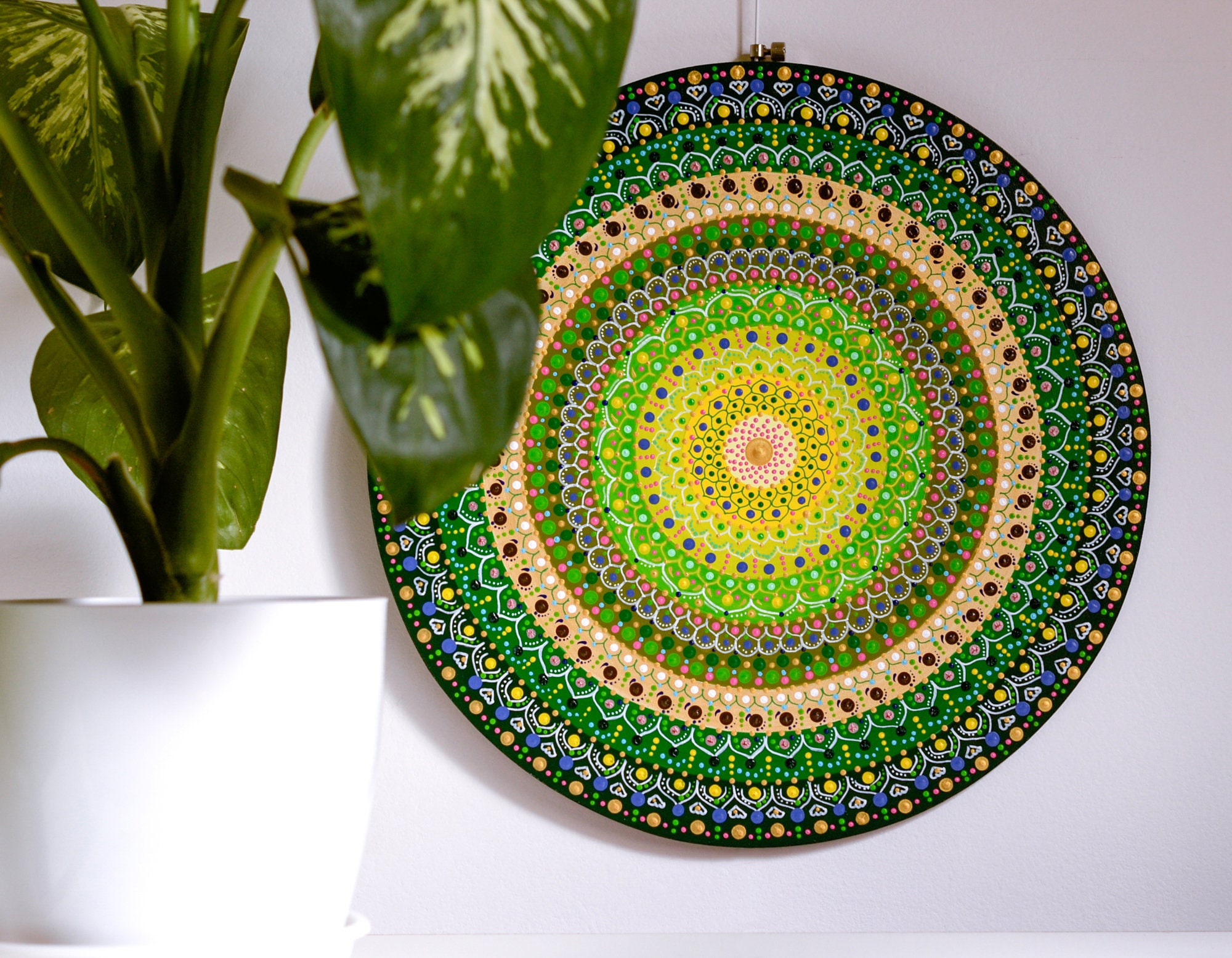 Mandala wall art 15. Mandala art wall decor Mother Earth Etsy