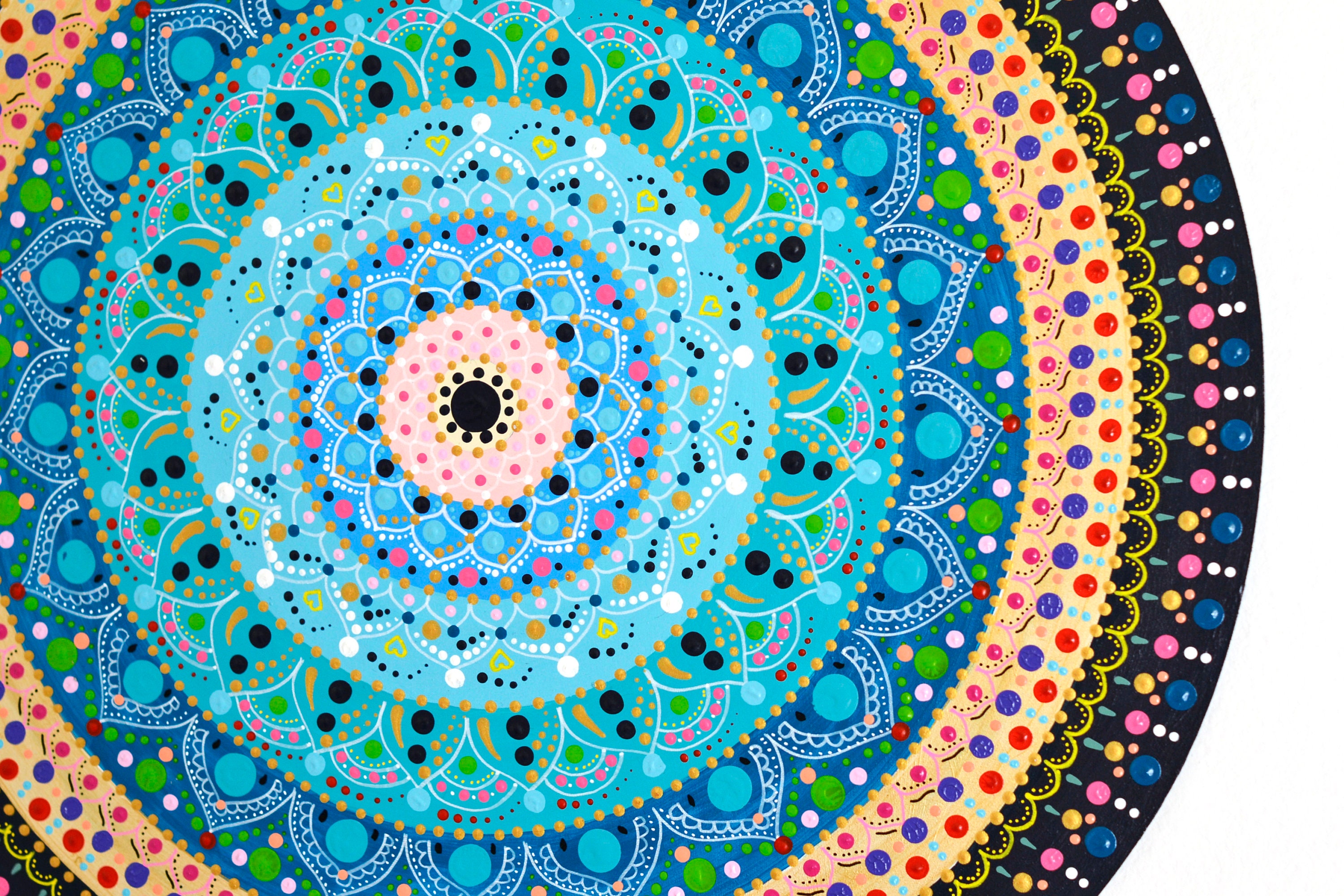 Mandala wall art. Original hand painted 15. Wall Decor. | Etsy