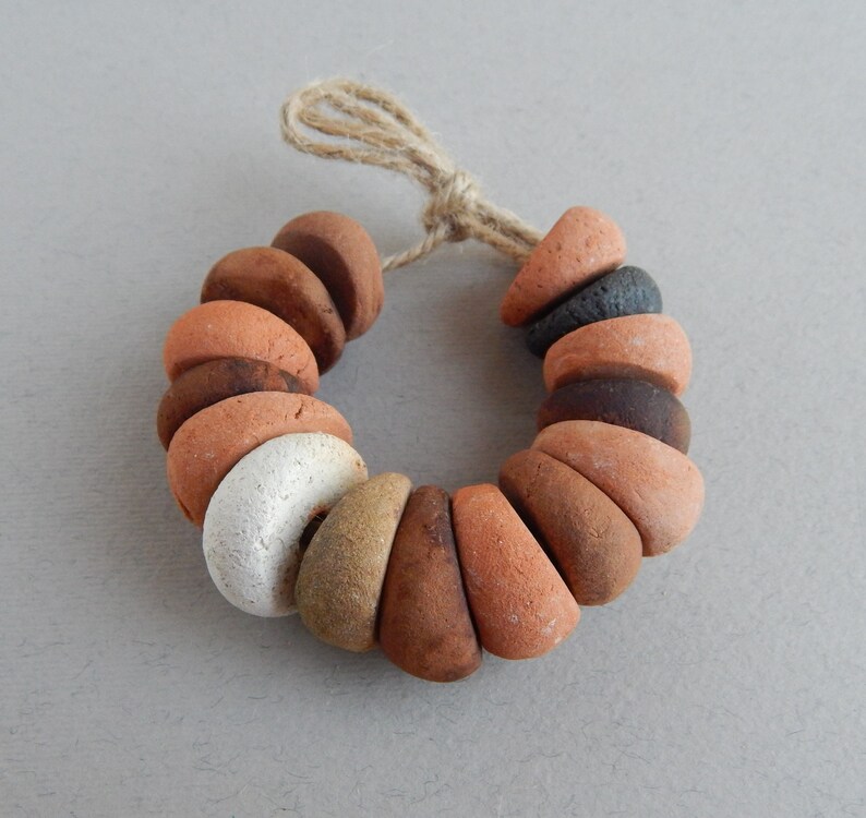 bracelet of beads A set of ceramic beads a handmade ornament set for needlework a necklace a gift for her