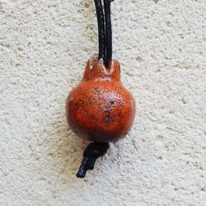 Ceramic pendant - garnet, ceramic decor, ceramics, set for creativity, for needlework, jewelry for lovers, necklace, pendant, jewelry