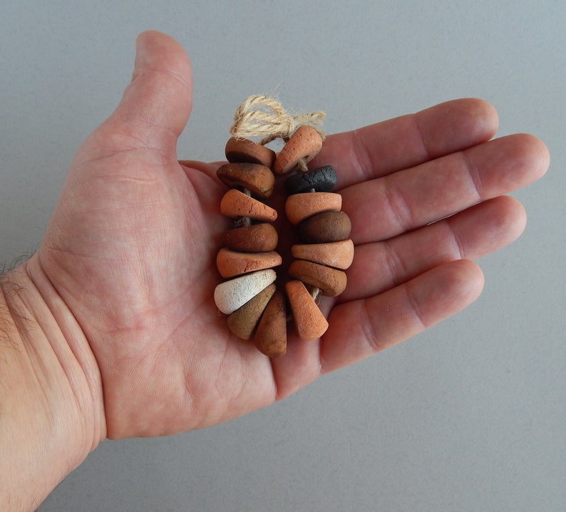bracelet of beads A set of ceramic beads a handmade ornament set for needlework a necklace a gift for her