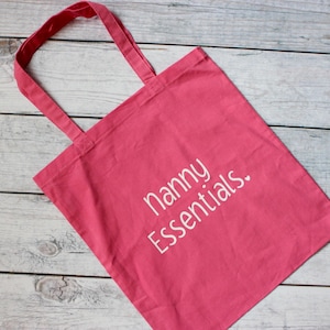 CafePress Nanny Natural Canvas Tote Bag - Reusable Shopping Bag With Graphic Print