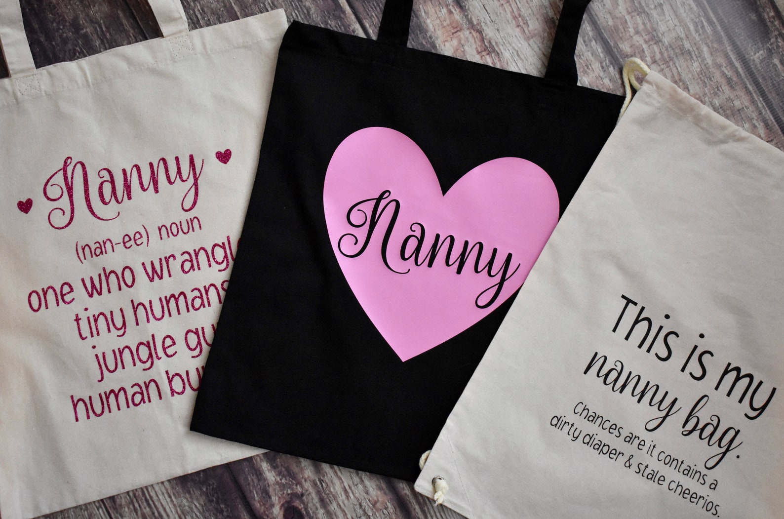 Nanny Bag Nanny Drawstring Bag Nanny Backpack Nanny Etsy