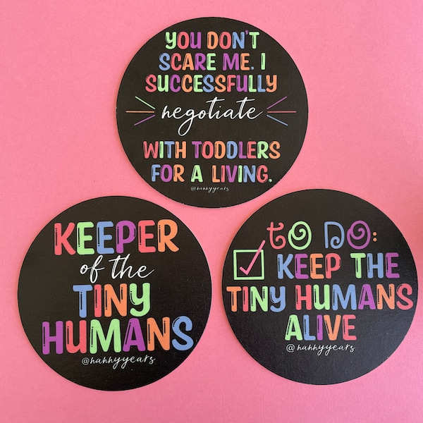 Nanny Teacher Prek Drink Coaster / Negotiate Toddlers - Keeper of the tiny humans - To Do Keep the tiny humans alive / Gift Idea