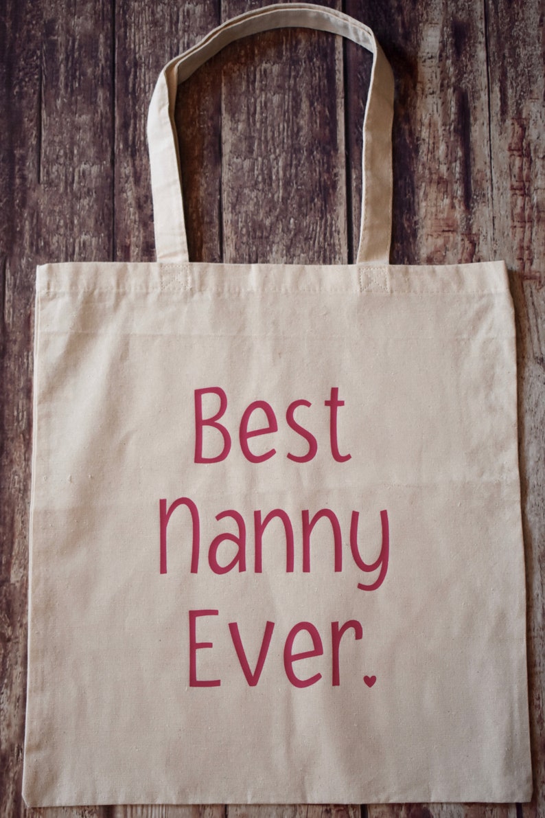 Best Nanny Ever Nanny Tote Nanny Bag Nanny Tote Bag Nanny Etsy