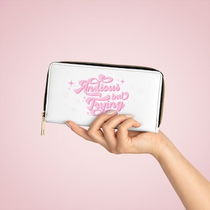 Linda billetera para mujeres, billetera de viaje, billetera para titulares de tarjetas de crédito, titulares de tarjetas de identificación, billetera del tamaño de una tarjeta, billetera ansiosa pero difícil