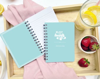 Spiral notebooks | Soft cover journal | Inspirational message | Plot Twist Journal
