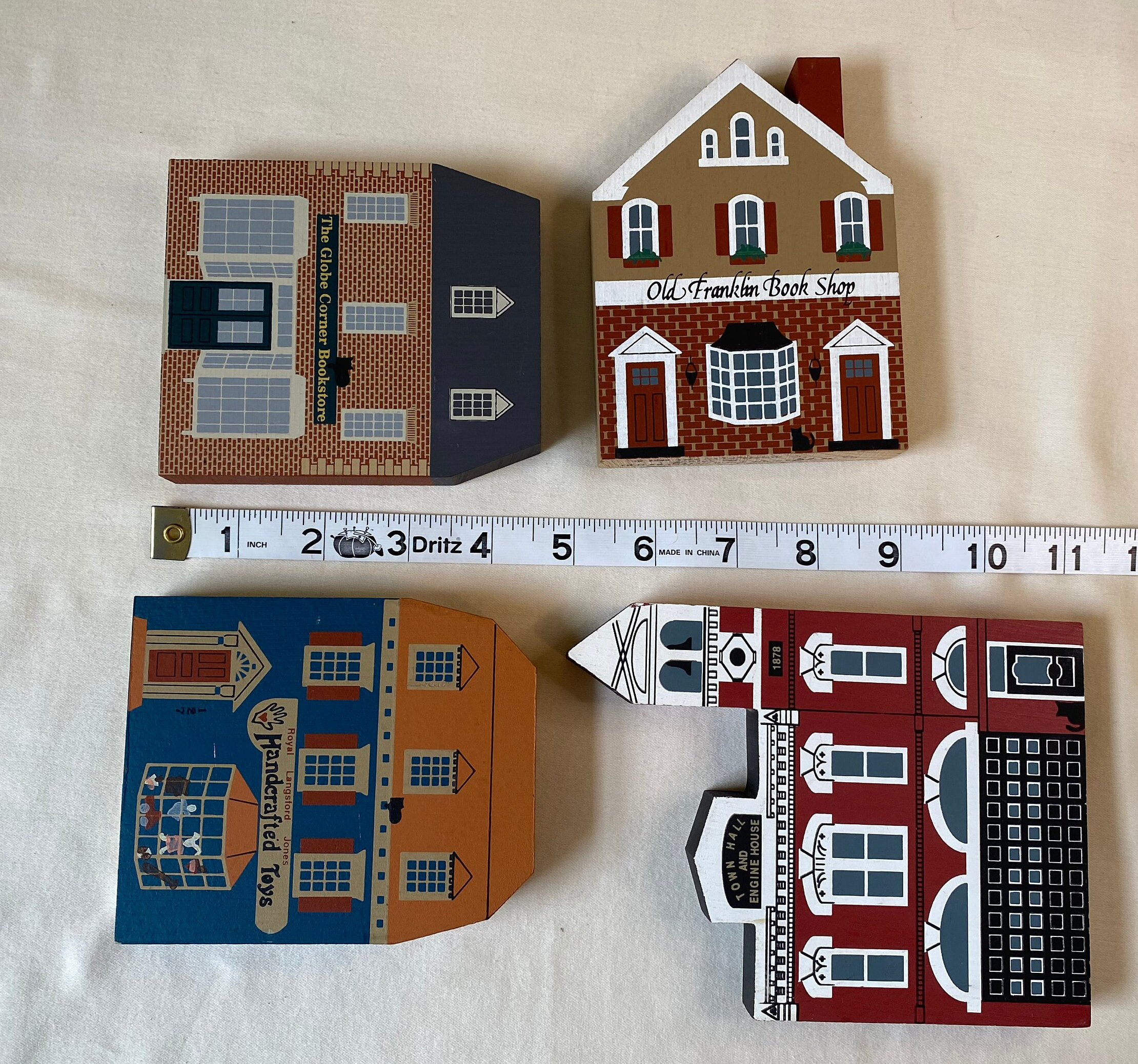 The Cat's Meow Collection of 4 Miniatures Old Franklin Book Shop