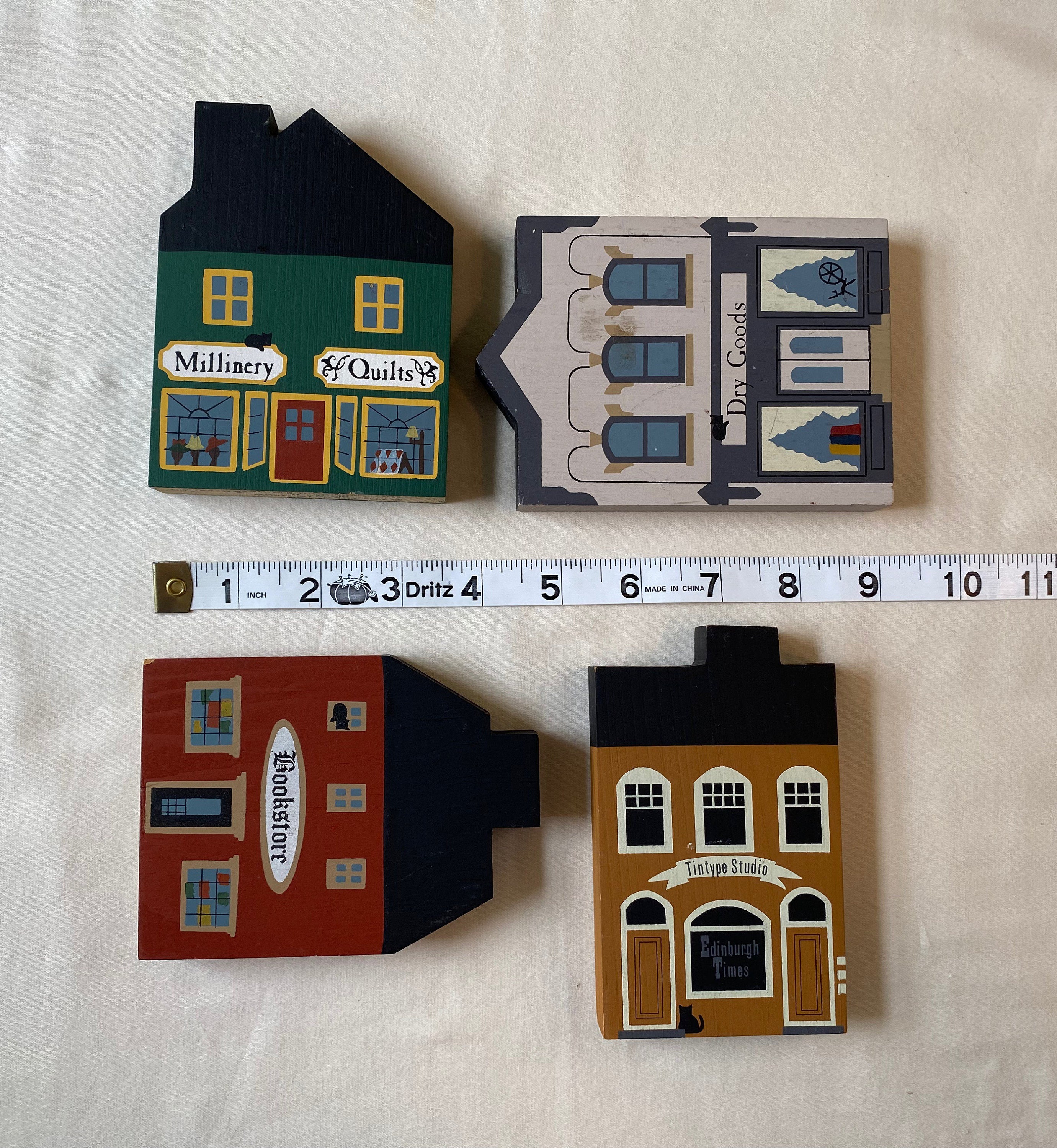 The Cat's Meow Collection of 4 Miniatures Bookstore Etsy