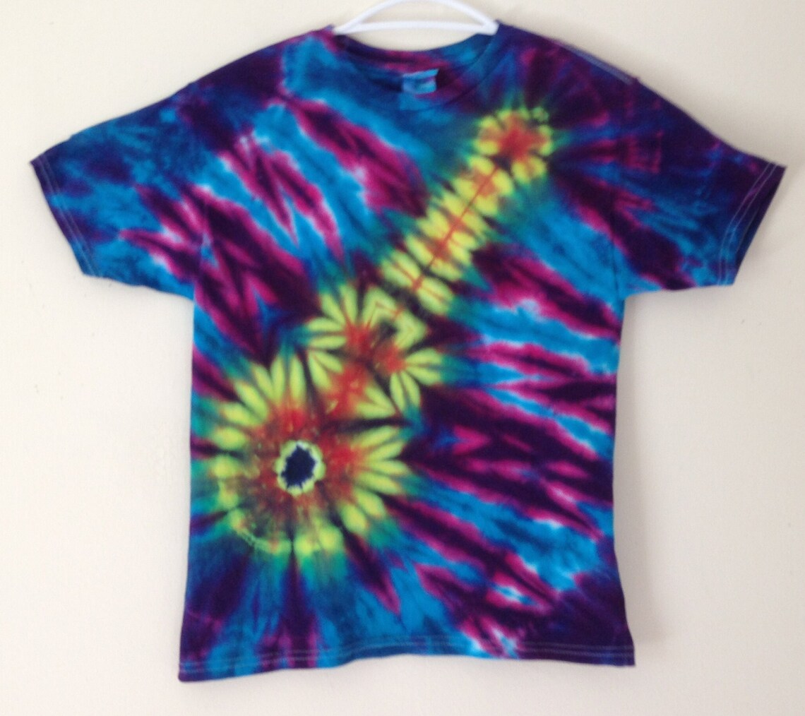 Tie Dye Guitar Tee Shirt for Kids One of a Kind Hand Dyed Rock - Etsy