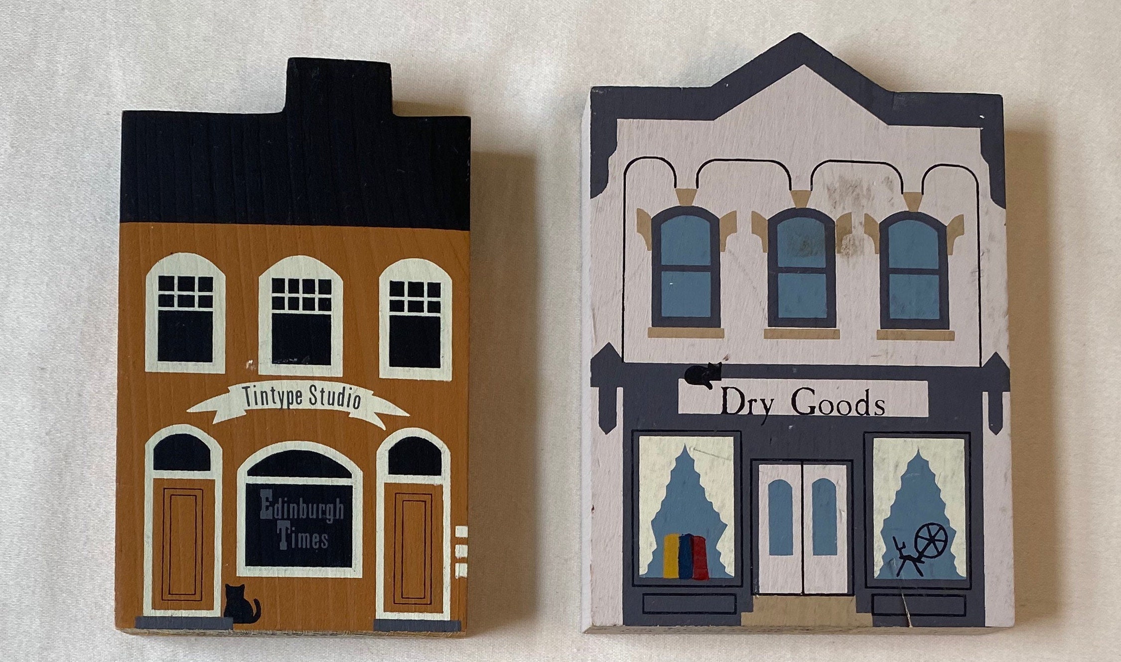 The Cat's Meow Collection of 4 Miniatures Bookstore Etsy