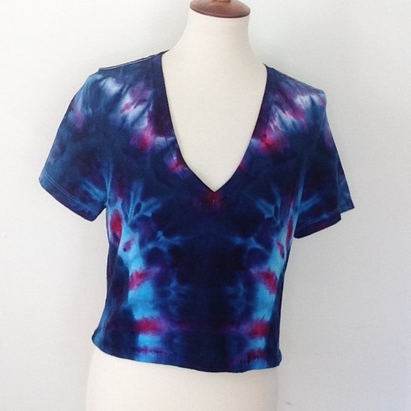 Colorful Tie Dye Printed Crop Top Short Set