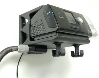 Pro-Grade CPAP Shelf with Hose Dryer (Filtered) for ResMed Airsense 10, Wall Mount - Model CF100