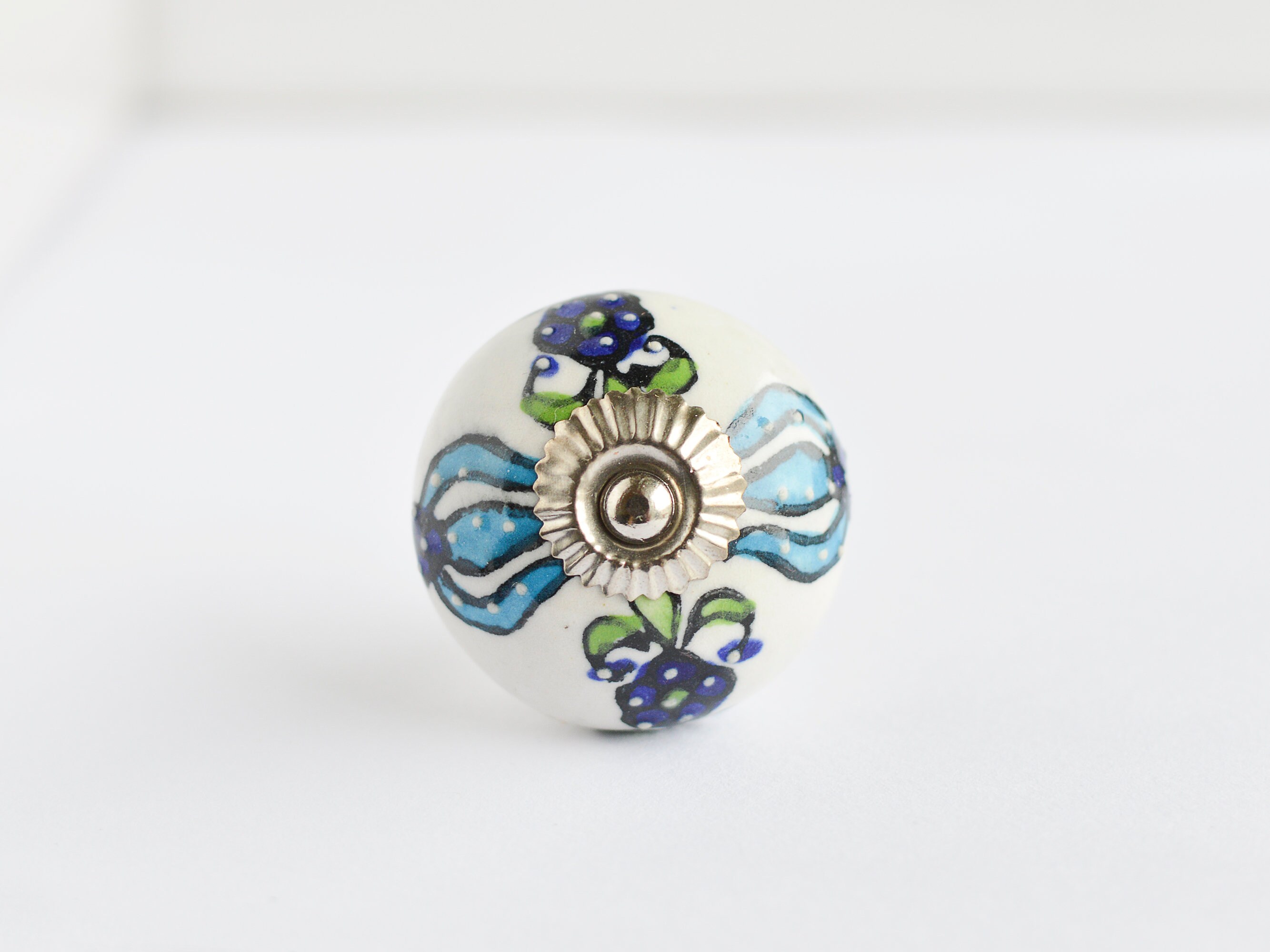 8 Beautiful hand painted ceramic knobs Etsy