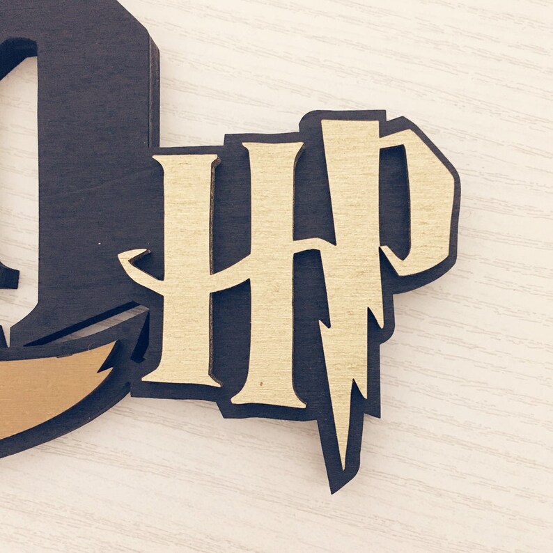 Nom en bois de modèle de Harry Potter Etsy