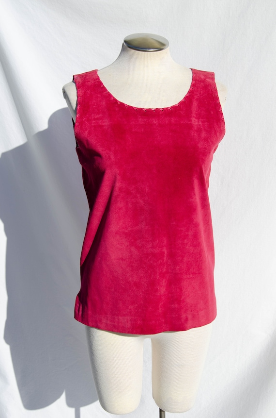 Yves Saint Laurent Pink Suede Vintage 1990s/1980s 