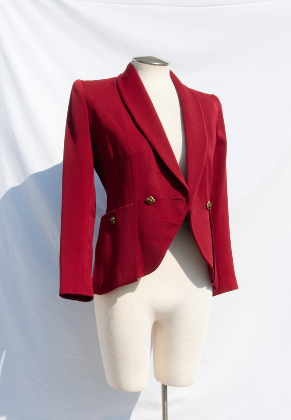 Nobility Jrs 1940s Handsewn Maroon Red Jacket/Blaz