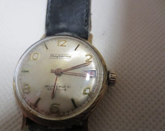 Montre Mécanique Ancienne Pirofa - Remontage Manuel - Boîtier Laiton Chromé - Occasion