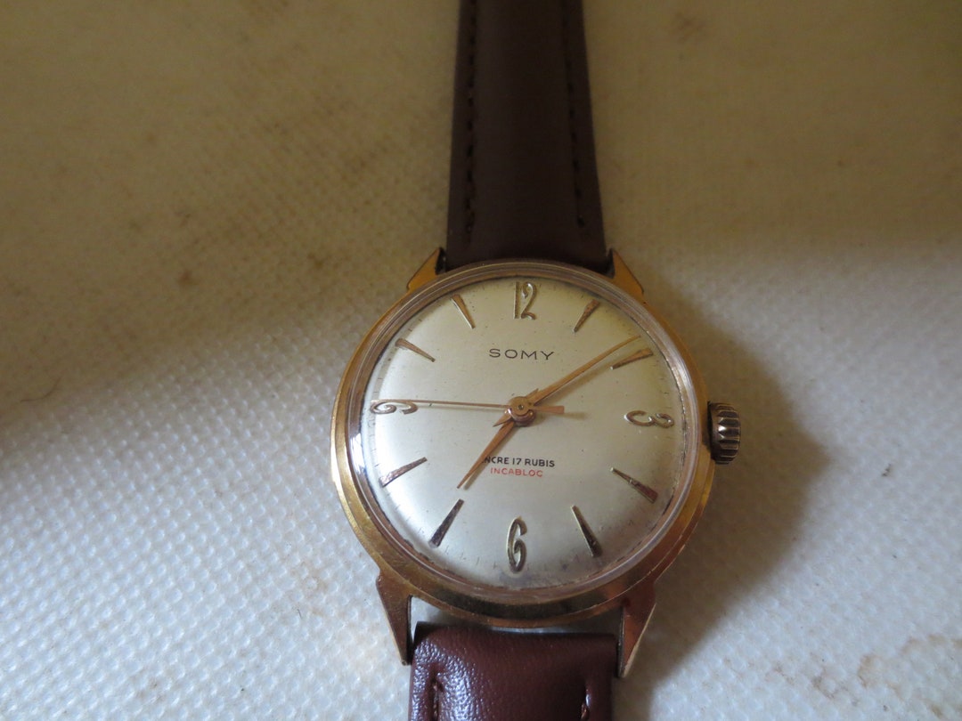 Montre Mécanique Française Vibrel Mouvement Femga 520 - Vintage Années 1940/1950