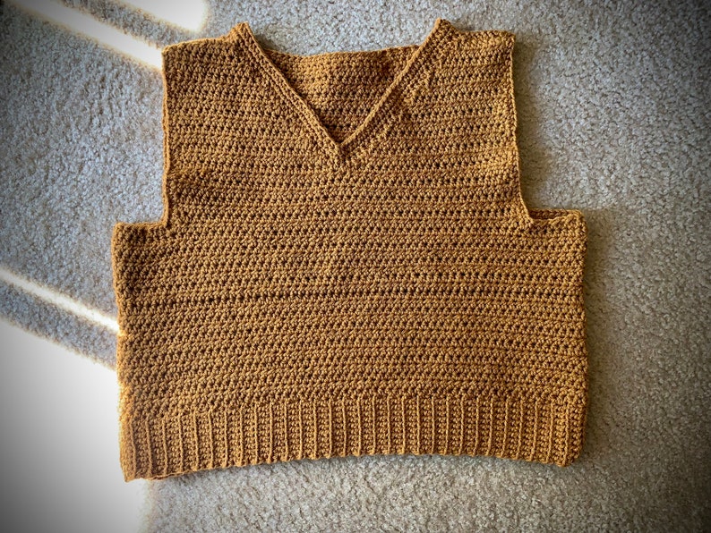 Brown Crochet Vest main image 1