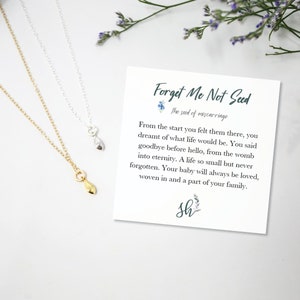 Gift for Miscarriage.Miscarriage gifts. Gift for loss. Condolence gift. Sympathy gift. Forget Me Not. Gift for Loss.Baby Loss.Pregnancy Loss