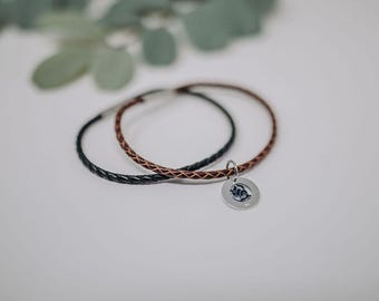 Fabric Herren Armband:Memorial Andenken Anhänger, Erinnerung Schmuck