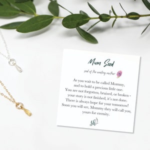 Mum Seed Necklace: Sterling Silver Fertility Gift