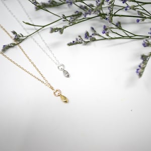 Forget Me Not Seed Necklace: Sterling Silver Pregnancy Loss Memorial