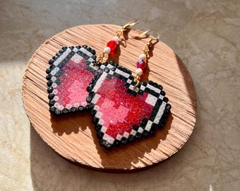 HEART CONTAINER • Zelda inspirierter Herzcontainer • Ohrringe • Schmuck