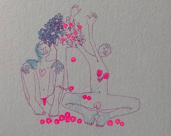 TWO LOVERS Postcard