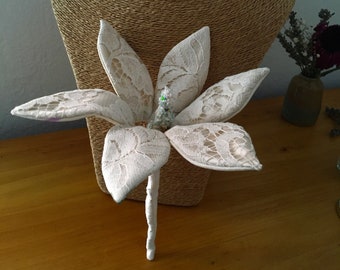 Floral jewelry brooch inspired by magnolia accessories for women