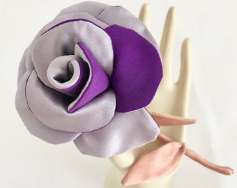 Floral jewel brooch inspired by the rose fashion accessory for women