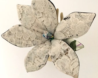 Floral brooch inspired by the magnolia fashion accessory for women