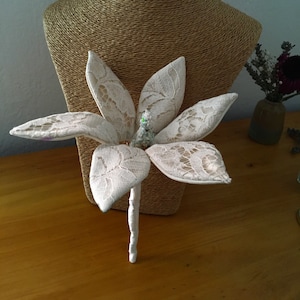 Floral jewelry brooch inspired by magnolia accessories for women