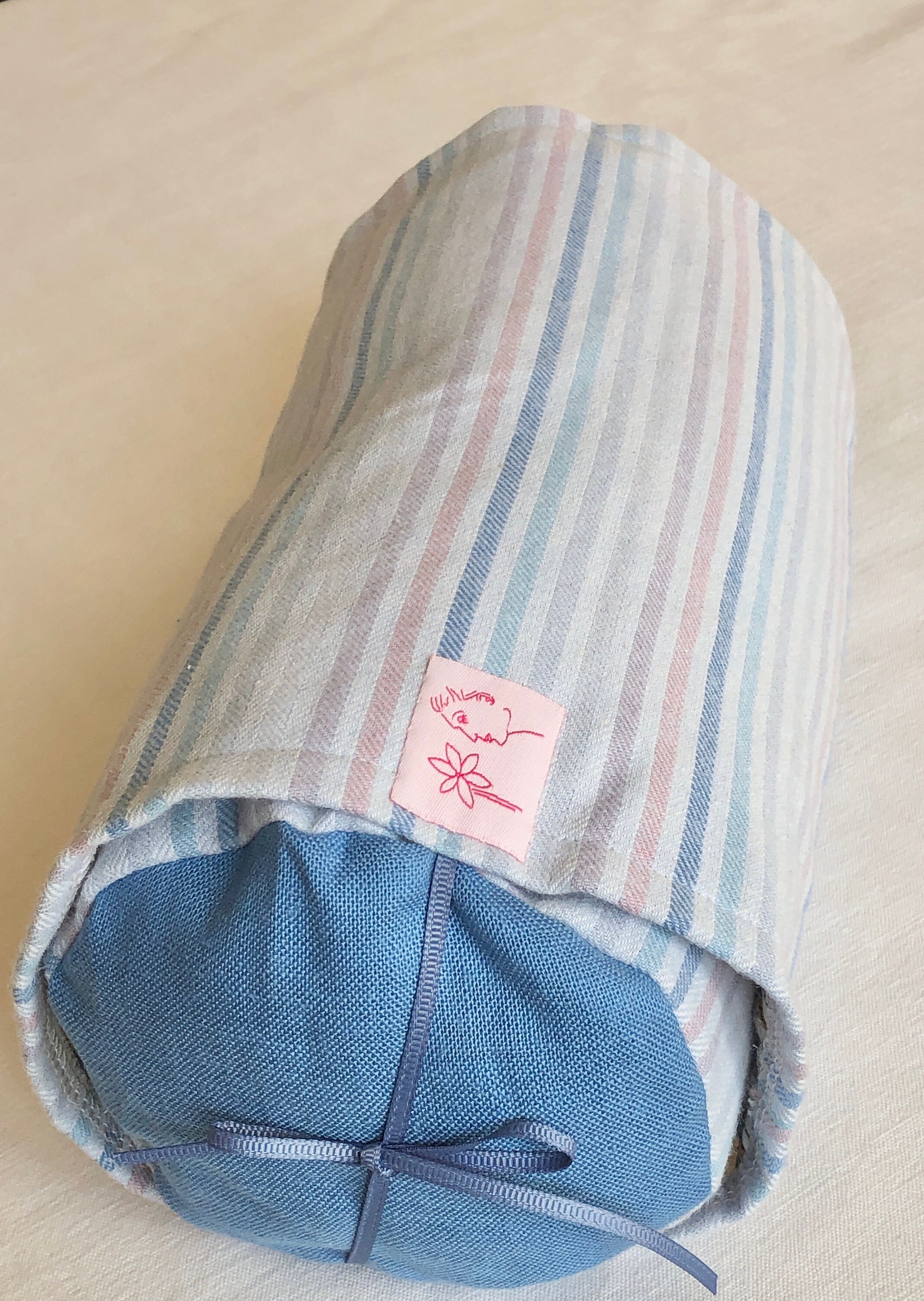 Coussin de Bien-Être Empli Lavande avec Sur-Housse Lavable Pour Relaxation