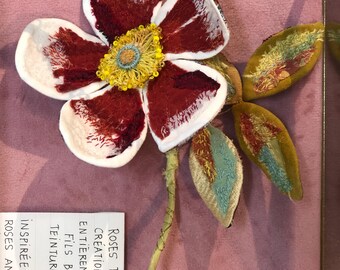 Rose brooch