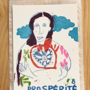 Carte d'ART risographie PROSPERITE