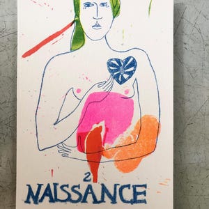 Carta artistica Risograph NASCITA