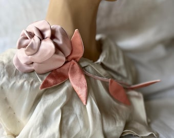 Rose Inspired Floral Brooch