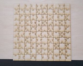 100 Pezzi Puzzle In Legno Vuoti Per Artigianato – Non Finiti – 1,9 X 1,6 Pollici – Juvale