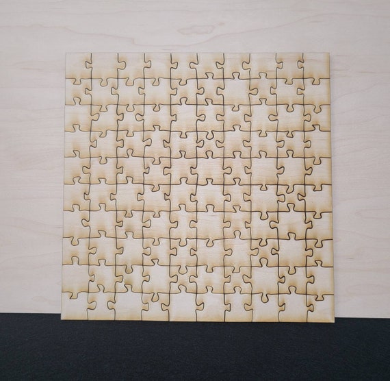 Amazon Rompecabezas Cuadrado De Madera Mdf Blank Wooden Jigsaw Puzzle- 36 Pieces Laser Cut Mm Thick
