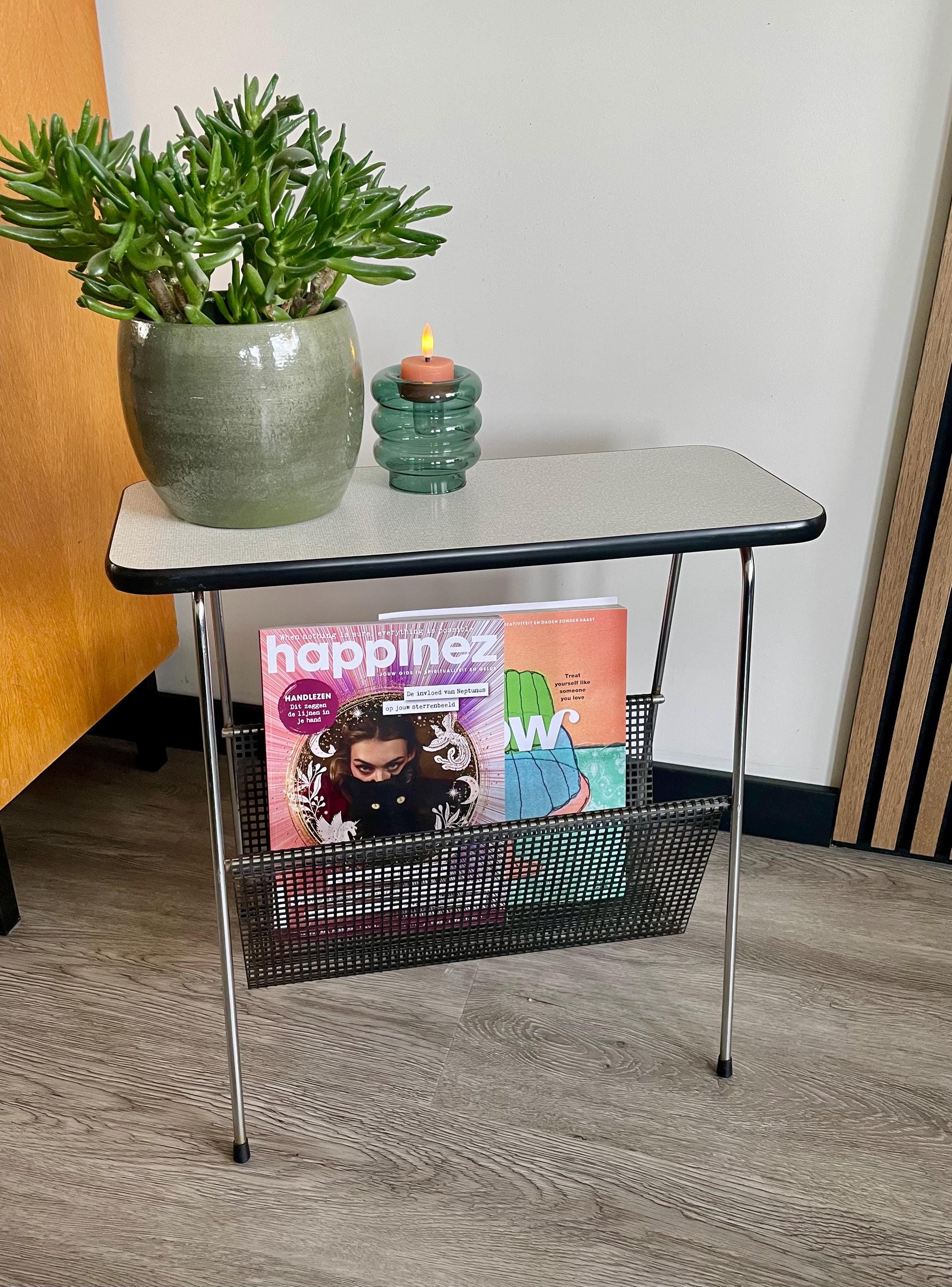 1960s Side Table With Magazine Rack - Etsy