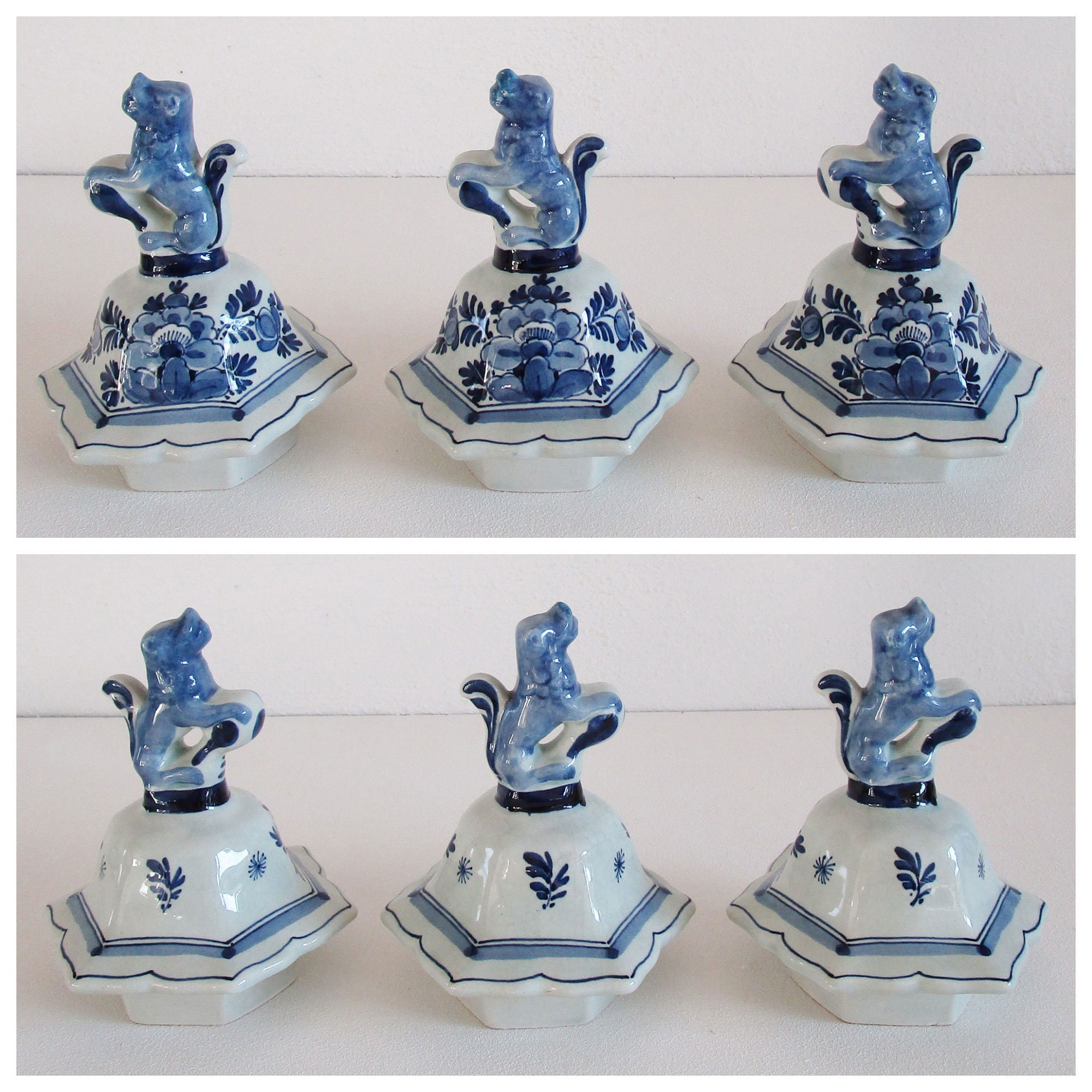 アンティーク 1922 - ロイヤル デルフト - 蓋付きデルフト ブルーの