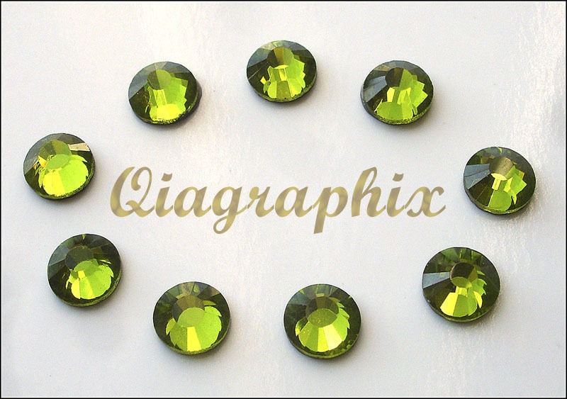 1440 pcs, Jet Black Crystal AB//Crystal Flatback Glass Rhinestones Glue Fix 2.7mm ss10