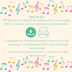 Printable 1960s Music Trivia Quiz - 100 Trivia Questions About 60s ...