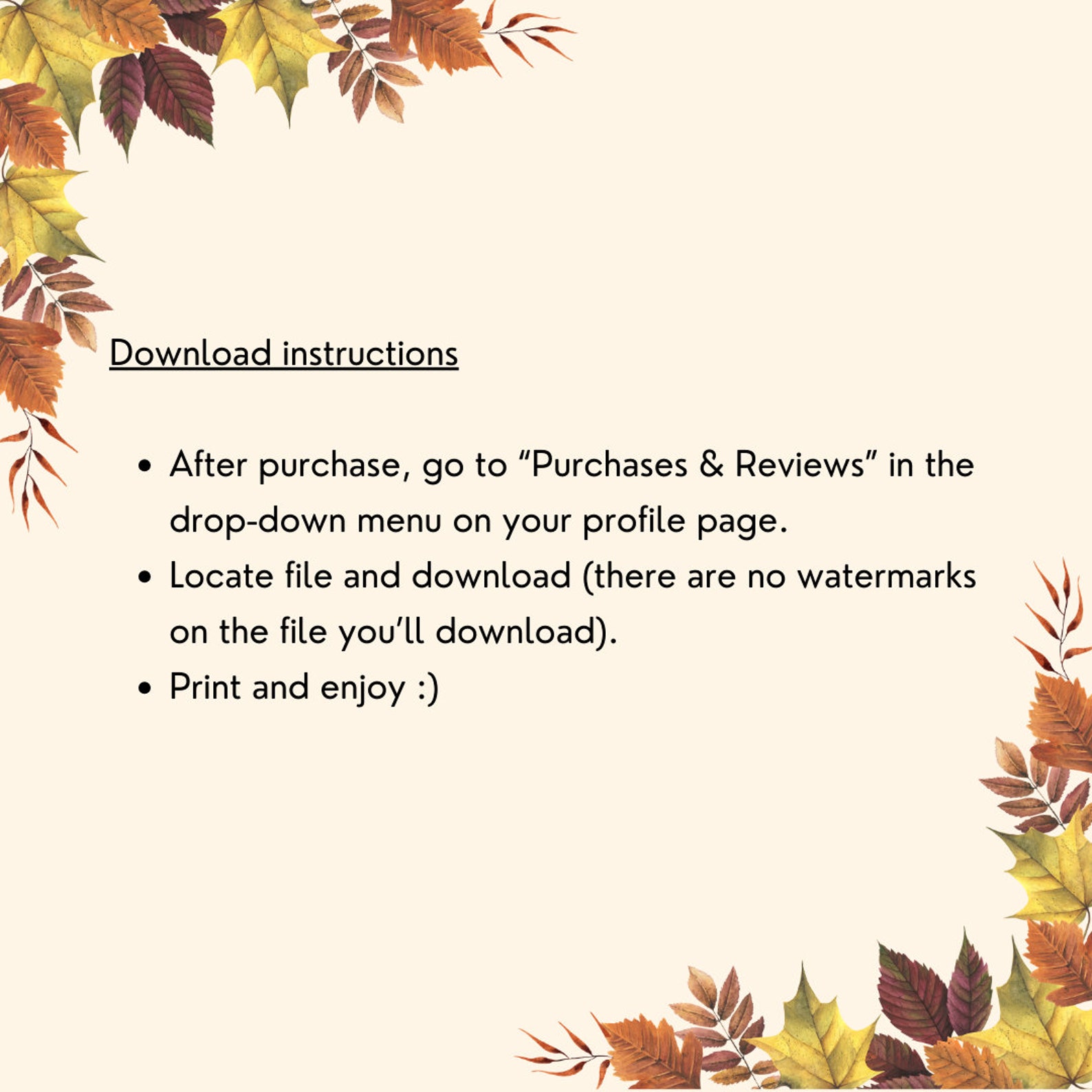 Printable Autumn Journal Cards Scrapbooking Ephemera Card Etsy UK